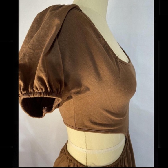 🐣  PLUS Size ~ Trendy Baby Doll Style Peasant Dress ~ NWT - Picture 2 of 7